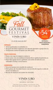 Fall Gourmet festival - Restaurante Vindouro, Curitiba