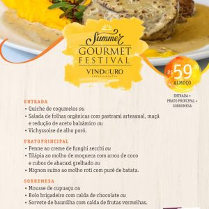 Summer Gourmet Festival - Almoço executivo Restaurante Vindouro